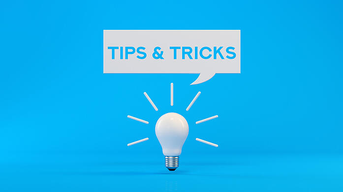lightbulb with tips and tricks